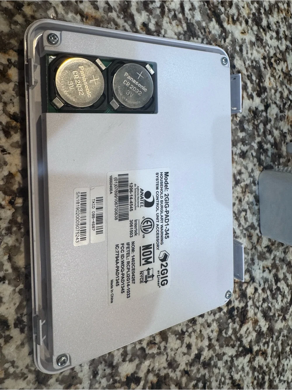 2gig security keypad